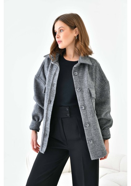 Kadın Oversize Kalın Kaşe Gömlek/ceket fiyatları