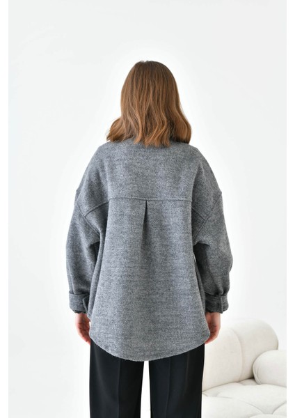 Kadın Oversize Kalın Kaşe Gömlek/ceket indirimleri