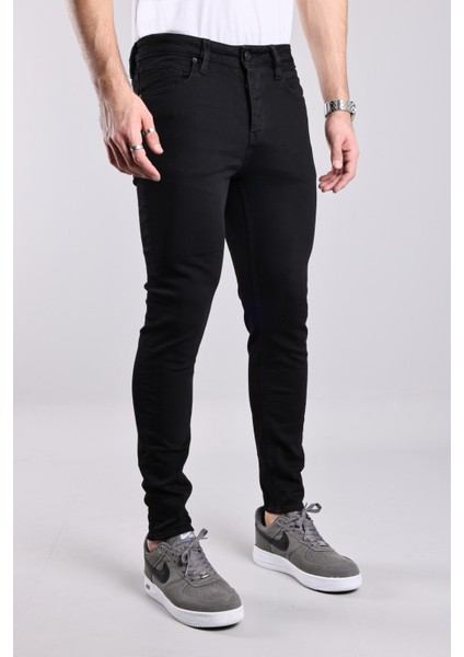 0020 Süper Slim Fit Siyah Rahat Denim Erkek Jeans fiyatları
