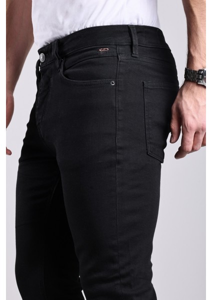 0020 Süper Slim Fit Siyah Rahat Denim Erkek Jeans fırsatları