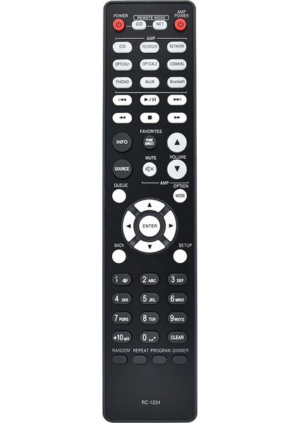 Denon PMA-600NE DCD-600NE ile Uyumlu RC-1234 CD Uzaktan Kumanda (Yurt Dışından)