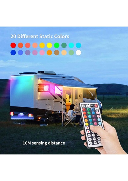 DC12V Rgb LED Kontrol Cihazı+44 Tuşlu Uzaktan Kumanda Kutusu (Yurt Dışından)