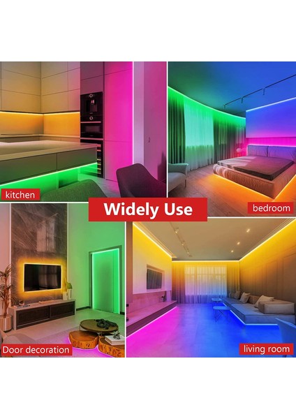 DC12V Rgb LED Kontrol Cihazı+44 Tuşlu Uzaktan Kumanda Kutusu (Yurt Dışından)