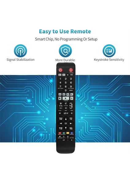 Repla AK59-00176A Samsung Blu-Ray Oynatıcı ile Uyumlu Uzaktan Kumanda (Yurt Dışından)