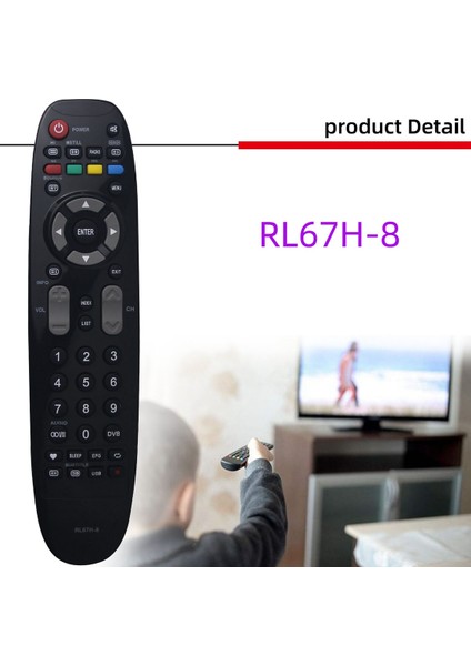 Changhong TV20A-C35 Saba LC32HA3 ile Uyumlu RL67H-8 Tv Uzaktan Kumandası (Yurt Dışından)