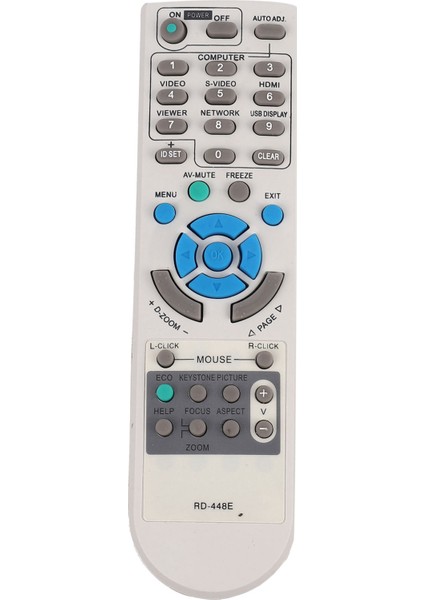 Nec V260X+V300X ile Uyumlu RD-448E Projektör Uzaktan Kumandası (Yurt Dışından)