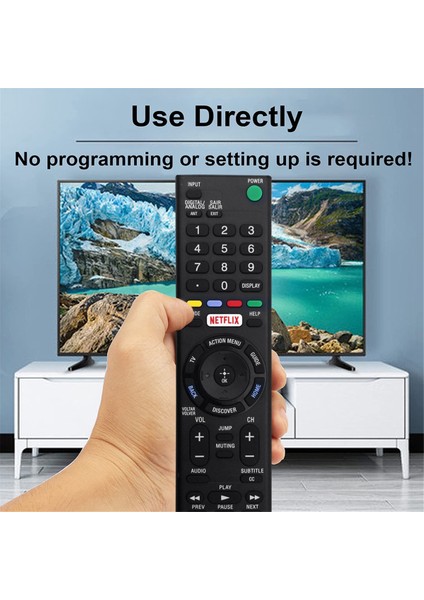 Repla RMT-TX100B LED LCD 4K Tv ile Uyumlu Uzaktan Kumanda KDL-55W6500 (Yurt Dışından)