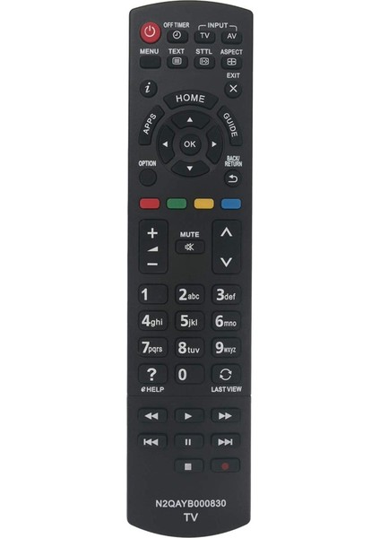 Panasonic N2QAYB000830 ile Uyumlu Yedek Tv Uzaktan Kumandası (Yurt Dışından)