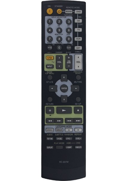 Onkyo Reiver TX-NR708 ile Uyumlu Uzaktan Kumanda Yedek RC-607M (Yurt Dışından)