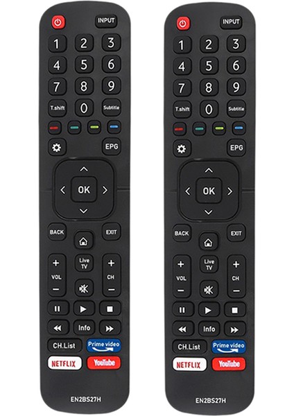 58S5 65R6 65S8 Için 2x EN2BS27 Akıllı LCD Tv Uzaktan Kumanda (Yurt Dışından)