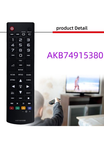 AKB74915380 Lg Tv ile Uyumlu Repla Uzaktan Kumanda (Yurt Dışından)