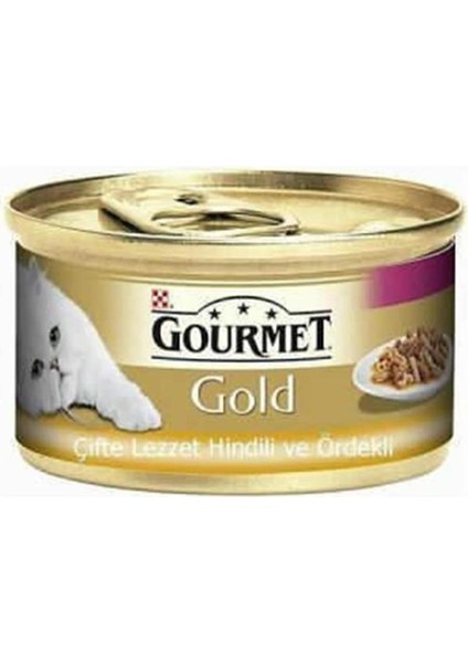 Purna Gourmet Gold Hindili Ördekli Kedi Konservesi 85 Gr