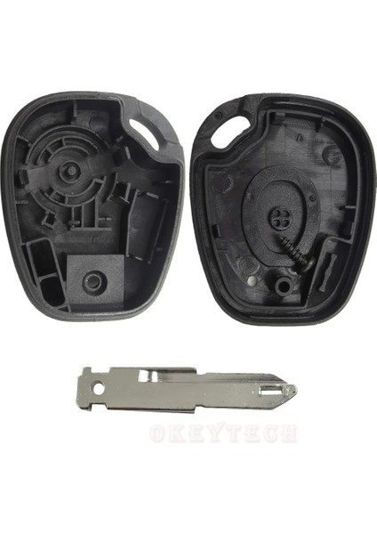 Uzaktan Kumanda Araba Anahtarı Durum Kabuk Renault Megane Scenic Laguna Espace Clio 1 Düğme Kesilmemiş NE73 Bıçak Yedek Araba Kapağı (Yurt Dışından) fırsatları