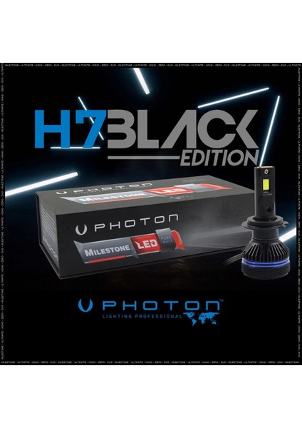 Milestone H7 Black Edition LED Ampul