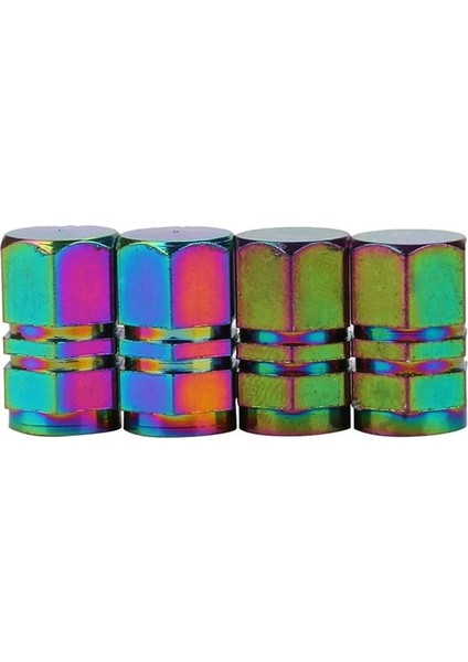 F Stili 4 Adet Neon Işıkları Renkli Alüminyum Araba Lastiği Valf Kapakları Mermi Tasarımı Araba Kamyon Hava Limanı Kapağı Lastik Jant Valfi Tekerlek Kök Kapağı (Yurt Dışından)
