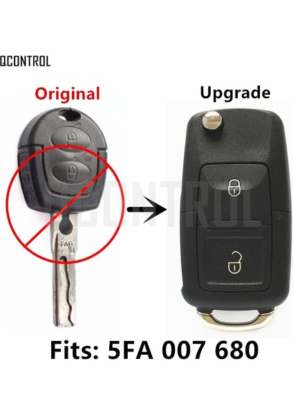 Qcontrol Seat Alhambraarosacordobaıbızaleontoledo 5fa Için Araba Uzaktan Anahtarını Yükseltme (Yurt Dışından)