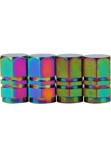 Bir Stil 4 Adet Neon Işıkları Renkli Alüminyum Araba Lastiği Valf Kapakları Mermi Tasarımı Araba Kamyon Hava Limanı Kapağı Lastik Jant Valfi Tekerlek Kök Kapağı (Yurt Dışından)