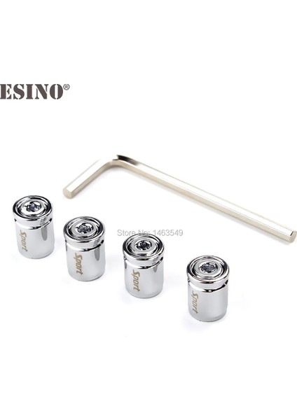 4 x En Yeni Krom Gümüş Araba Styling Hırsızlığa Karşı Paslanmaz Tekerlek Lastik Vana Kök Kapakları Çinko Alaşımlı Jant Lastik Kök Hava Valfi Kapakları (Yurt Dışından)