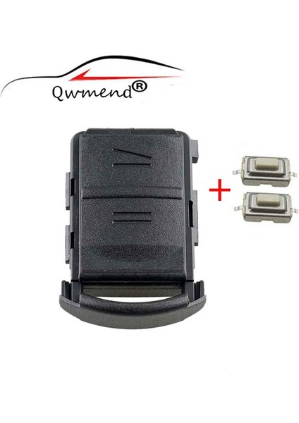 Model2 Yedek Araba Uzaktan Anahtar Kabuk 2 Düğmeler Akıllı Araba Anahtarlık Durumda Opel Vauxhall Corsa C Meriva Astra H J G D Combo (Yurt Dışından)