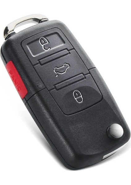 Keyyou Düğmeler Uzaktan Flip Sustalı Anahtar Kabuk Değiştirme Anahtar Kılıfı Vw Volkswagen Golf Polo Mk4 Touran Bora (Yurt Dışından)
