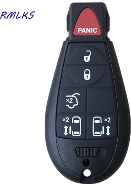 C Stili C-Hrysler Için 7 Düğmeler Anahtarsız Giriş Akıllı Uzaktan Anahtar Kutu Girişi Fob Kabuk Kapak Chrysler Kasabası Ülke Dodge Grand Caravan Için Jeep Için (Yurt Dışından)