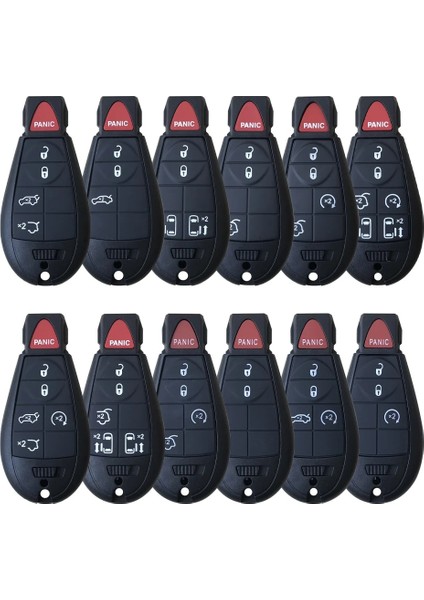 C Stili C-Hrysler Için 7 Düğmeler Anahtarsız Giriş Akıllı Uzaktan Anahtar Kutu Girişi Fob Kabuk Kapak Chrysler Kasabası Ülke Dodge Grand Caravan Için Jeep Için (Yurt Dışından)