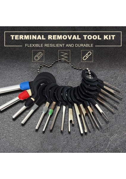 Terminal Itici Kiti Iğne Toplayıcı Oto Terminalleri Çıkarma Anahtarı Alet Seti Terminal Konnektörü Çıkarma Alet Takımı (Yurt Dışından)