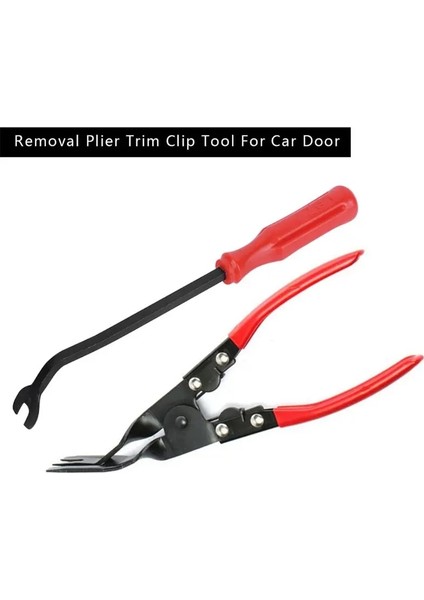 2 Adet Oto Raptiye Kaldırma Aracı Araba Kapı Paneli Döşeme Motor Kapağı Çamurluk Klipsleri Onarım Araçları Yükleyici Klip Pense Araçları (Yurt Dışından)