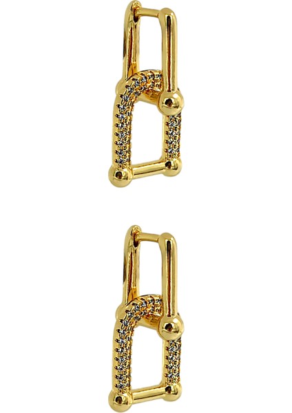 Premium Taşlı Geçmeli Küpe fiyatları