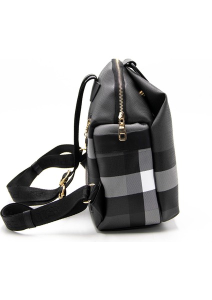 Kadın 771-42702 Silver Polo Sırt Çantası M129 Siyah-Mat Siyah fırsatları