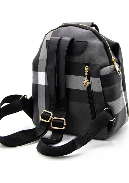 Kadın 771-42702 Silver Polo Sırt Çantası M129 Siyah-Mat Siyah indirimleri