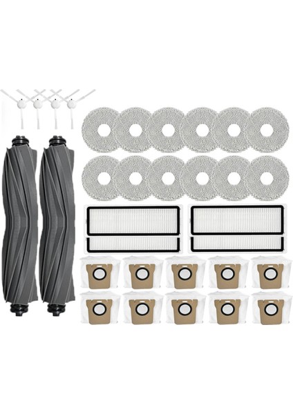 L10S Ultra / S10 Pro Omni 1s B101CN Robot X10+ Robot Vakum Ana Yan Fırça Filtresi Paspas Parçaları (Yurt Dışından)
