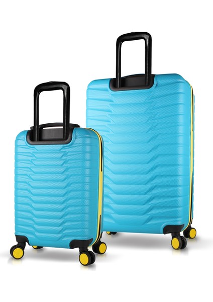 Croc Abs 2'li Valiz Seti (Kabin ve Büyük) Turkuaz fiyatları