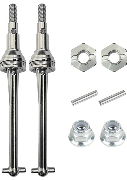 Metal Ön Tahrik Mili Cvd ve 12MM Tekerlek Altıgen Go H16 16207 16208 16209 16210 1/16 Rc Araba Yükseltme Parçaları (Yurt Dışından)