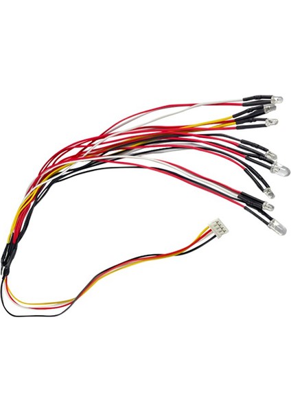 8 LED Işık 2 Kırmızı 2 Sarı 2 Beyaz 2 Mavi D12 D42 1/10 Rc Araba Yükseltme Parçaları Dekorasyon Aksesuarları (Yurt Dışından)