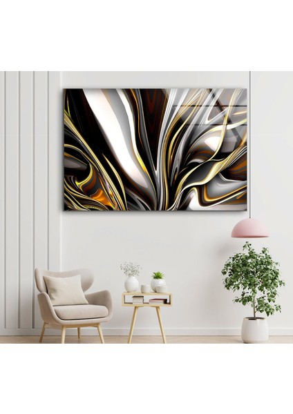 3D Soyut Resim Temperli Cam Duvar Tablosu modelleri