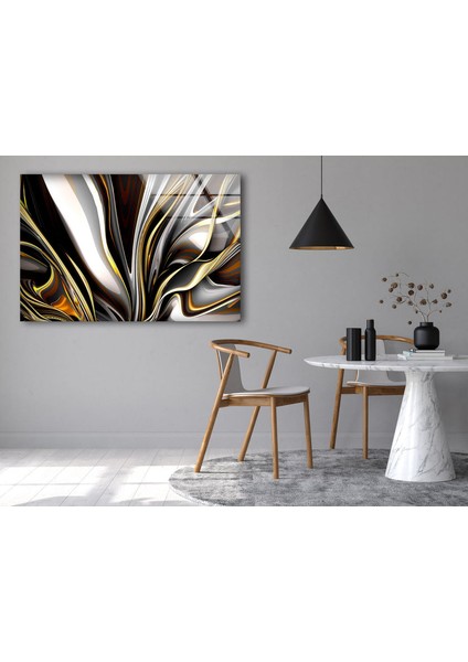 3D Soyut Resim Temperli Cam Duvar Tablosu fırsatları