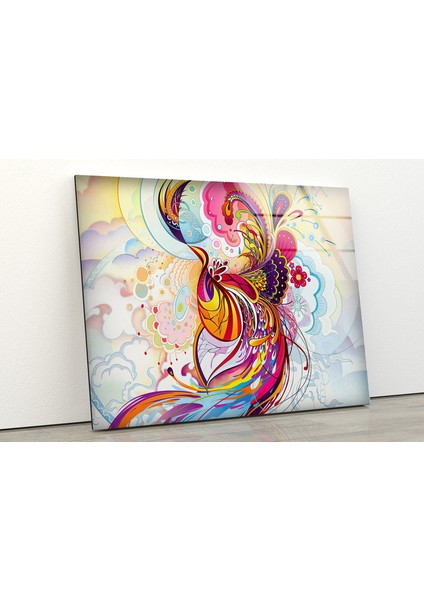 Renkli Soyut Cam Duvar Tablosu fiyatları