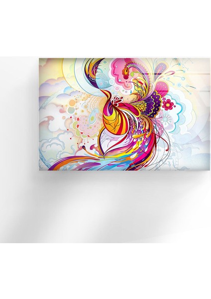 Renkli Soyut Cam Duvar Tablosu fırsatları