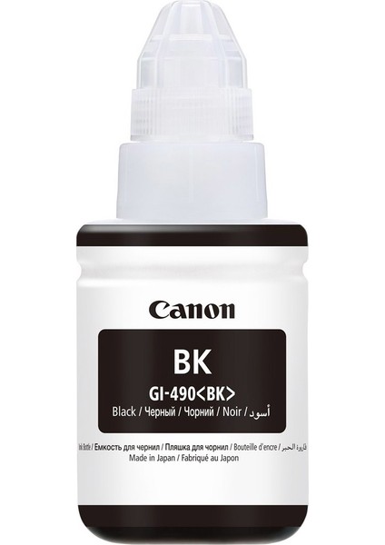 GI-490BK Kutusuz Siyah Orjinal Mürekkep