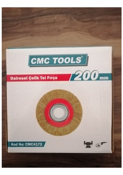 Dairesel Çelik Tel Fırça 200 mm 1 Adet