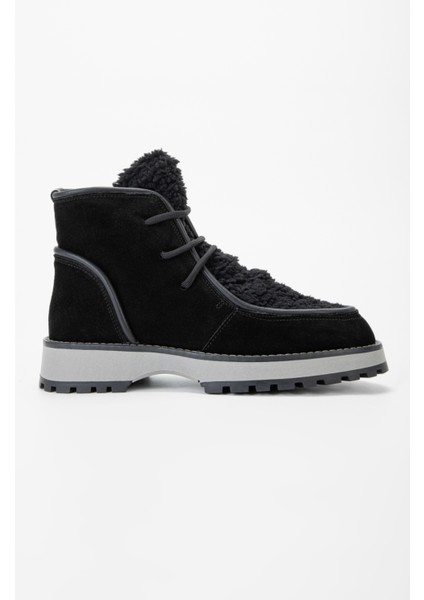 Kadın Siyah Süet Hakiki Deri Casual Bot 902 6062 Bn Bot SK23/24