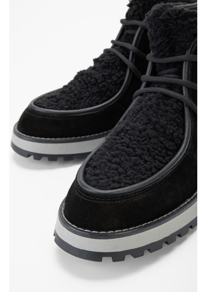 Kadın Siyah Süet Hakiki Deri Casual Bot 902 6062 Bn Bot SK23/24 modelleri