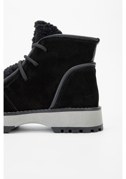 Kadın Siyah Süet Hakiki Deri Casual Bot 902 6062 Bn Bot SK23/24 indirimleri