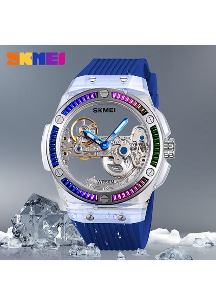 M032.03 Skmei M032 En Iyi 10 Marka Guangzhou Erkekler Mekanik Saat Güzel Pu Kayış Suya Dayanıklı Otomatik Iş Reloj Izle (Yurt Dışından) fiyatları