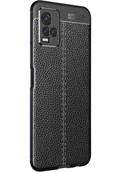 Vivo Y21S Kılıf Focus Derili Silikon - Siyah 300099 fiyatları