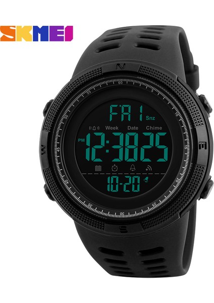 SKMB5701 Skmei 1251 Erkekler Geri Sayım Çift Zamanlı Spor Saatler Alarm Chrono LED Dijital Kol Saatleri Relogio Masculino (Yurt Dışından) indirimleri