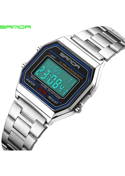 Saatler 1 Sportwatch Tasarım Dijital Saat Dayanıklı Çocuklar Su Geçirmez Moda Spor Erkekler Atmosferik Modern Kuvars Dijital Saat (Yurt Dışından)