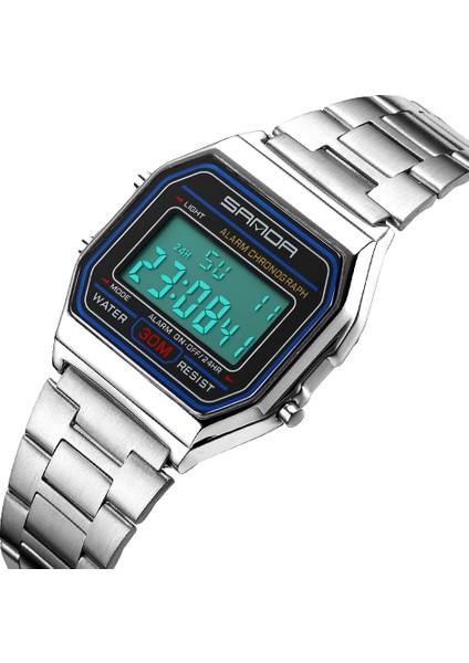Saatler 1 Sportwatch Tasarım Dijital Saat Dayanıklı Çocuklar Su Geçirmez Moda Spor Erkekler Atmosferik Modern Kuvars Dijital Saat (Yurt Dışından)