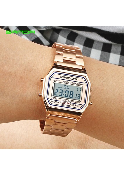 Saatler 1 Sportwatch Tasarım Dijital Saat Dayanıklı Çocuklar Su Geçirmez Moda Spor Erkekler Atmosferik Modern Kuvars Dijital Saat (Yurt Dışından)